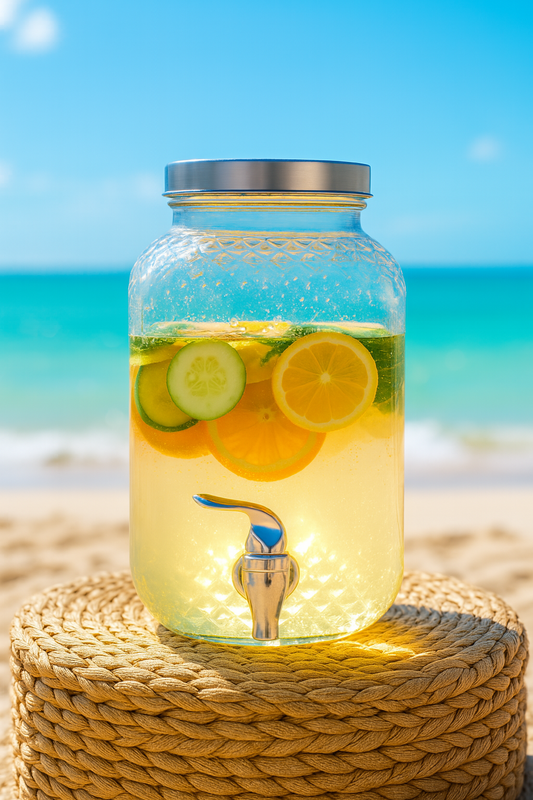 Citrus Bliss Glass Dispenser-4L