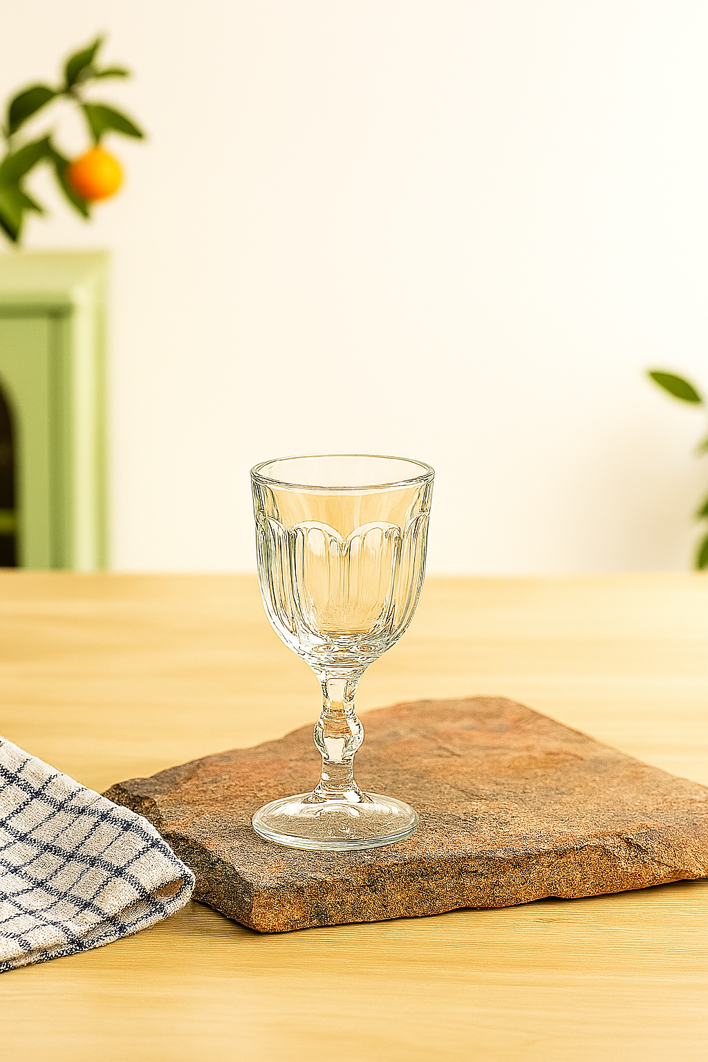 The Drama Pour – Vintage Fluted Wine Glass-Set of 6
