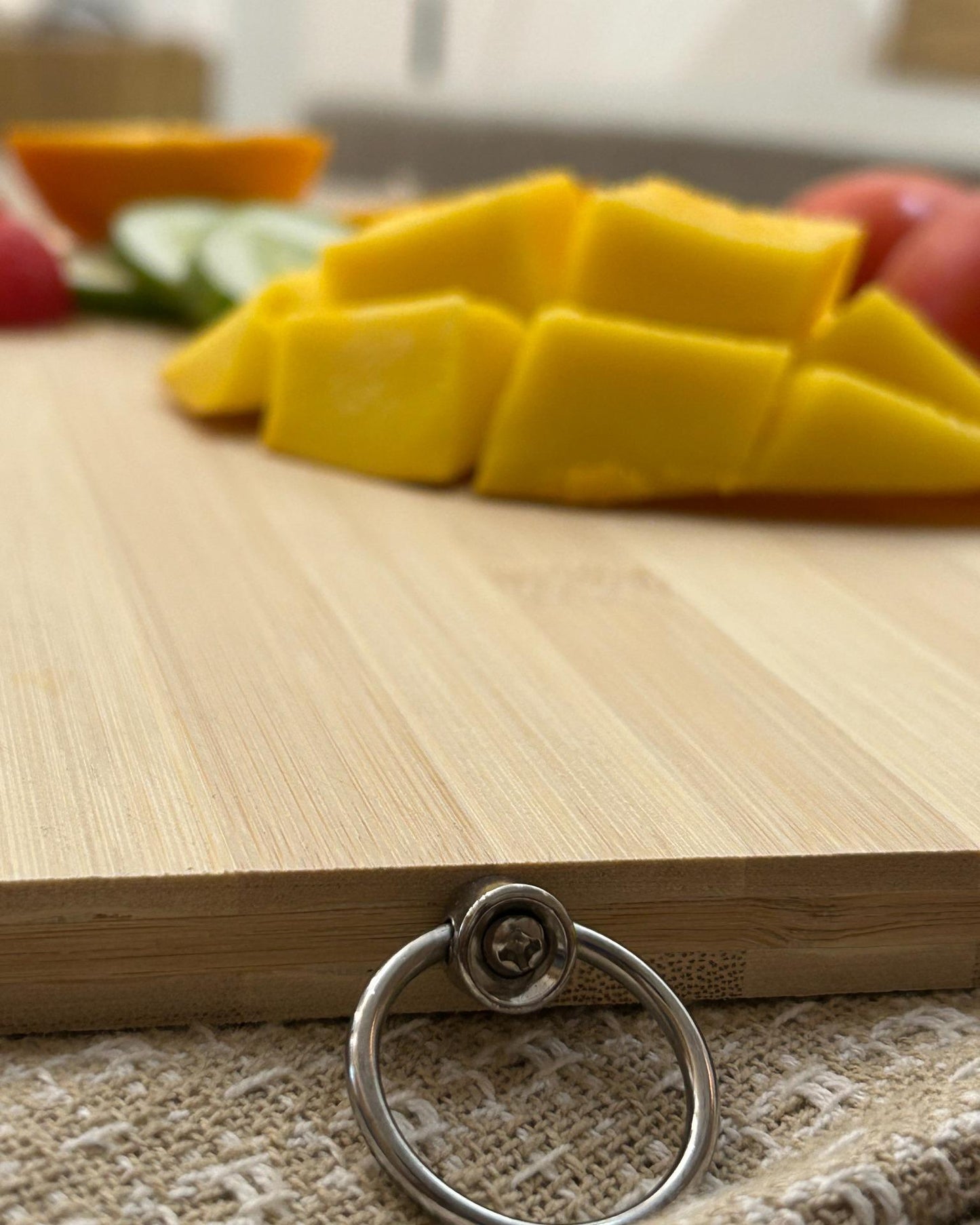 🥭 “Not Just a Chopping Board” – 24x34 cm Bamboo Beauty