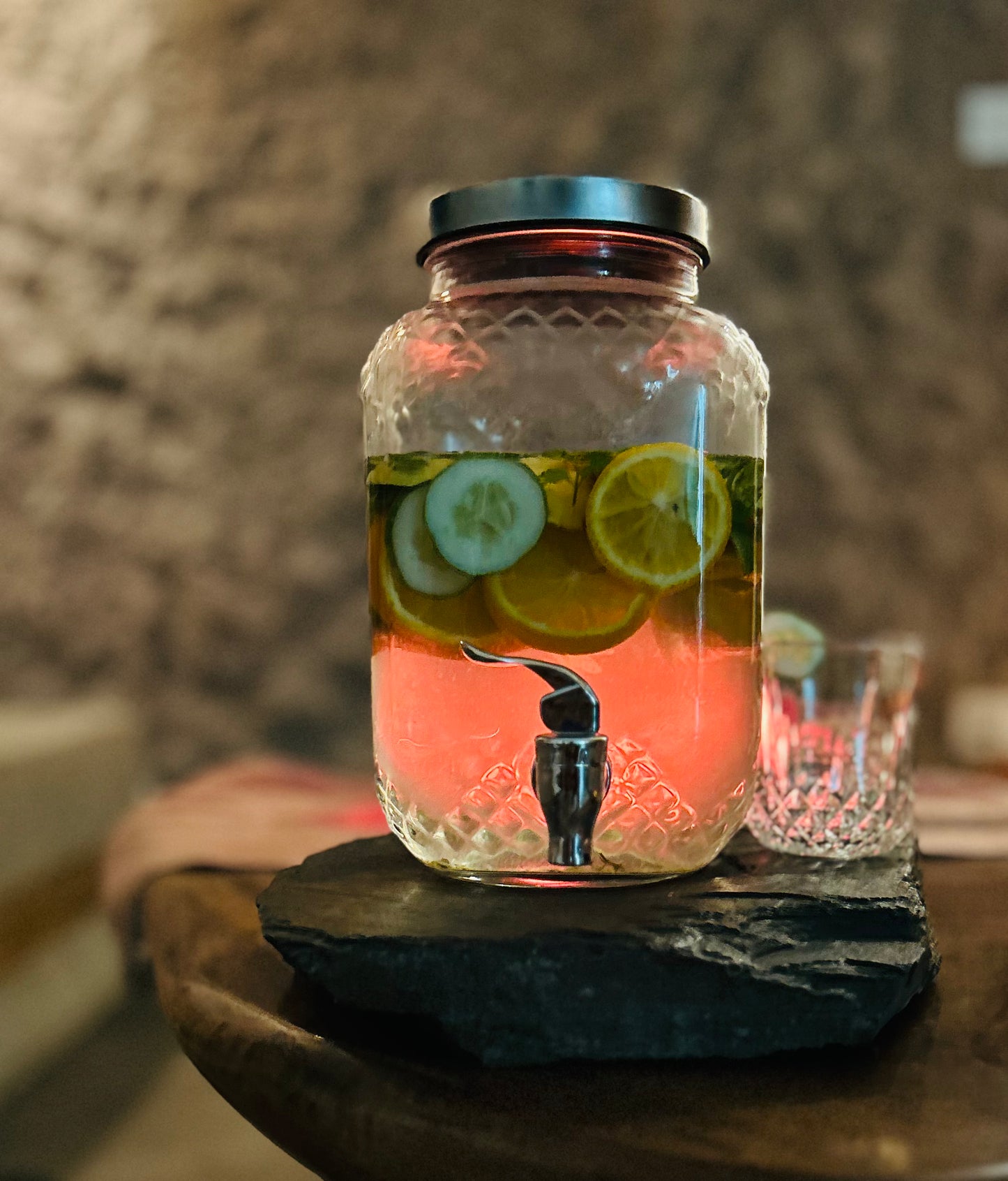Citrus Bliss Glass Dispenser-4L
