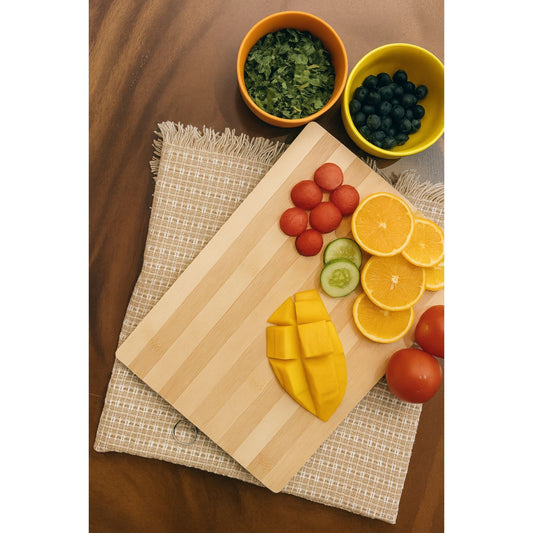 🥭 “Not Just a Chopping Board” – 24x34 cm Bamboo Beauty