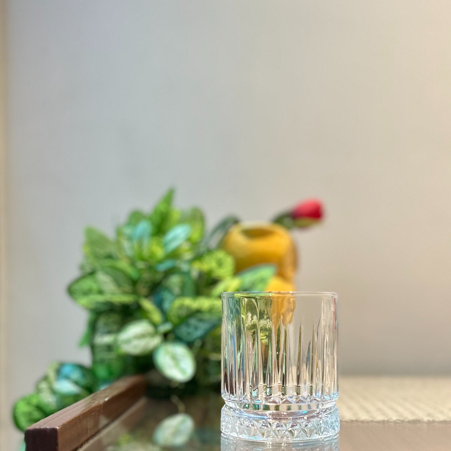 Heavy-Bottom Crystal Tumbler for Cocktails & Spirits